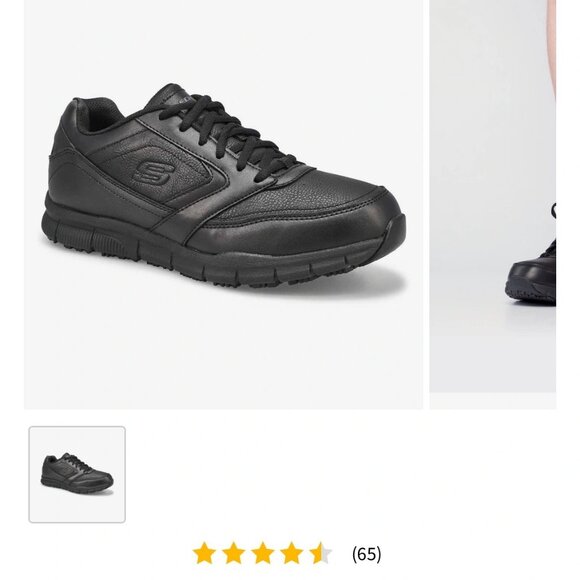 Skechers Men's/ Women's Nampa - Wyola Sneaker in Black Size 10 ( 90% New) - Picture 5 of 7